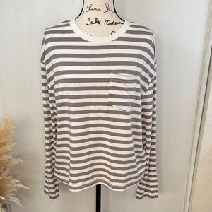a new day Striped Long Sleeve Shirt size XL
